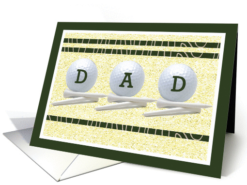 Father's Day with Golf Balls card (1433950)