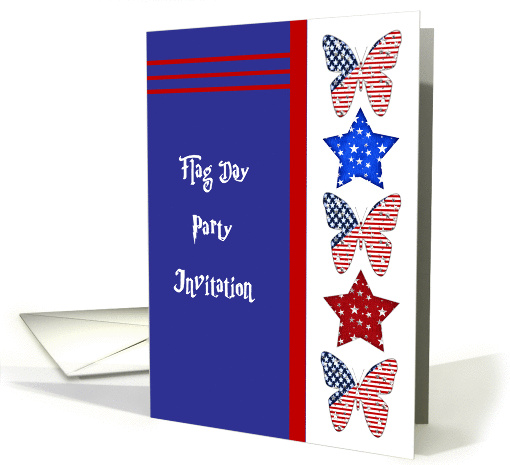 Flag Day Party Invitation card (1435010)