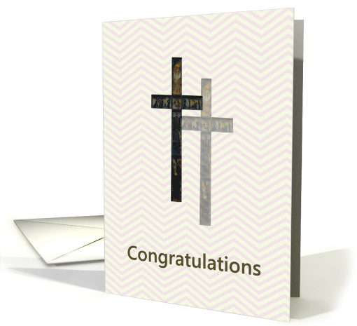 Congratulations on Becoming a Monsignor Two Crosses card (1438316)