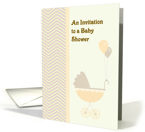 Invitation to a Baby Shower for Daughter in Pale Yellow card (1439446)