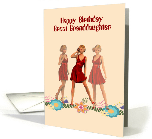 Birthday for Great Granddaughter Turning 25 card (1446678)