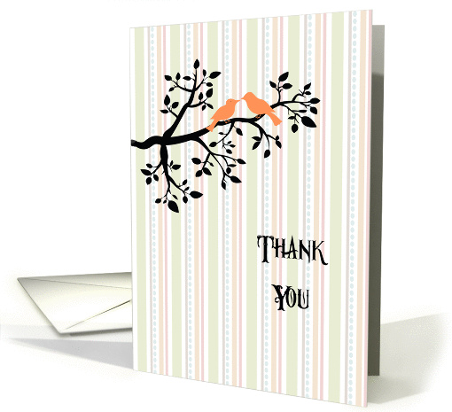 Thank You Life Partner with Two Birds on a Branch card (1450254)