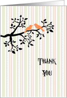 Thank You Life Partner with Two Birds on a Branch card