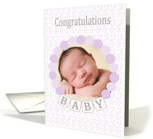 Congratulations on Becoming a Great Great Grandmother add Photo card