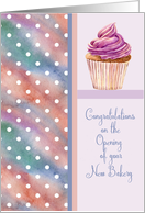 New Bakery Opening Congratulations card