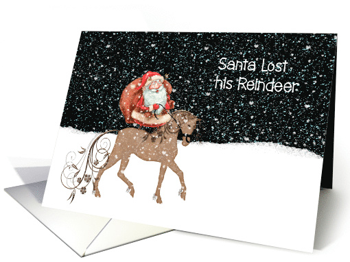 Santa Lost His Reindeer Christmas card (1498492)