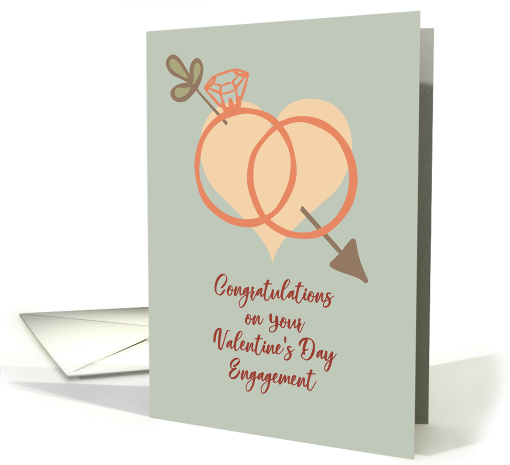 Valentine's Day Engagement Congratulations card (1554194)