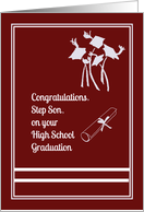 High School Graduation for Step Son card