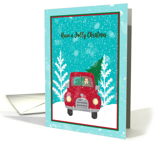 Christmas with Red Truck & Fresh Tree card (1591730)