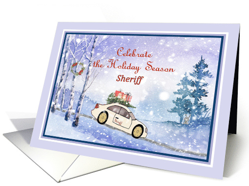 Christmas for Sheriff Snowy Tree Hunt card (1593926)