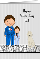 Father’s Day from Son with Dad Son and Dog card