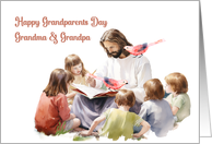 Religious with Jesus and Kids card