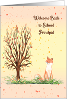 Welcome Back School Principal card