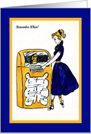 Remember When, 1950’s Girl with Jukebox Retro card