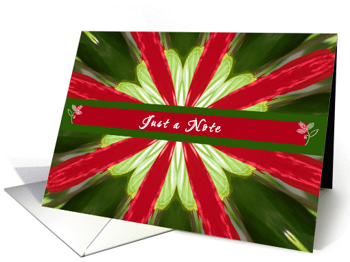 Just a note. Red Kaleidoscope Design card (415458)