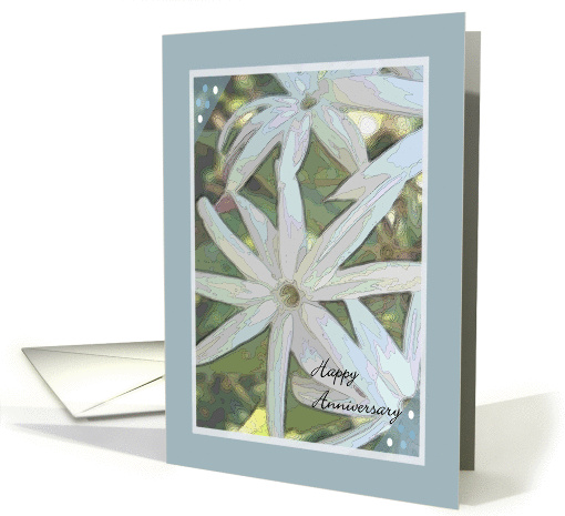 Happy Anniversary Artsy Flowers card (431140)