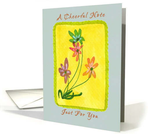 Speedy Recovery, Cheerful Flowers card (473861)