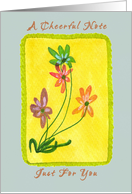 Speedy Recovery, Cheerful Flowers card