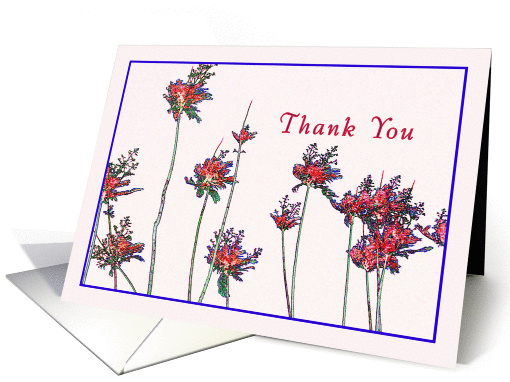 Thank you, Gift Stems of Flowers card (497548)