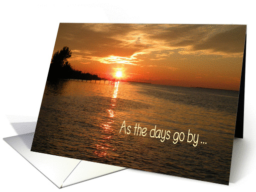 Thinking of You and How Lucky I Am with You Gone, Sunset card (513704)