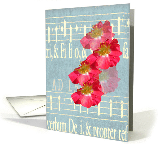 Valentine, Love, Wild Red Roses card (544425)