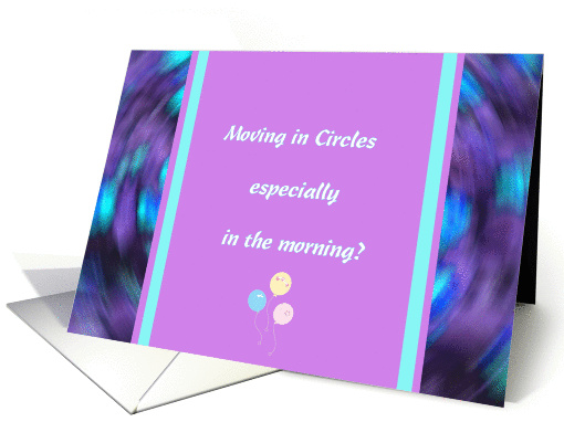 Congratulations, Expecting Baby, Lavender & Blue Digital Design card
