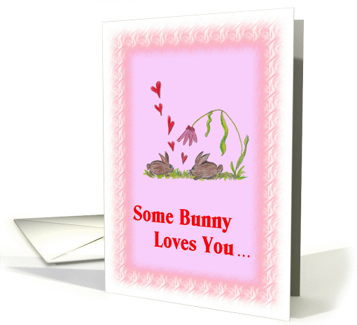Easter Greetings Daughter, Some Bunny Loves You, Hand... (580350)