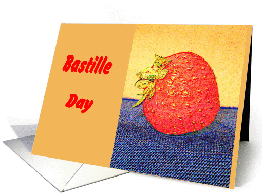 Bastille Day Party Invitation, Strawberry Design card (635337)