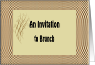 Invitation to Brunch to Celebrate 1st year College Son card