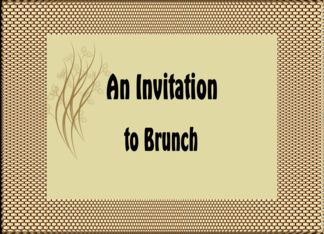Invitation to Brunch...