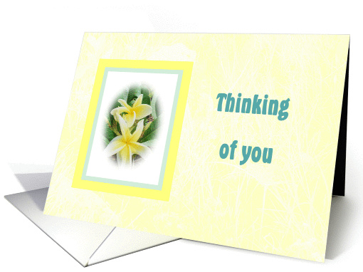 Sympathy with Yellow Flowers, Loss of Husband card (828108)