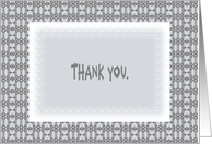 Thank You for your Wedding Gift of Money, Grey/White Digital Design card