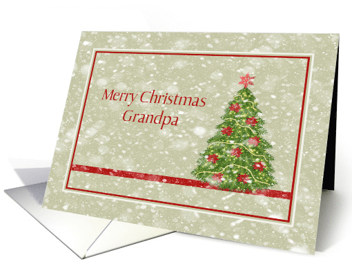Christmas for Grandpa, Digital Christmas Tree card (857033)