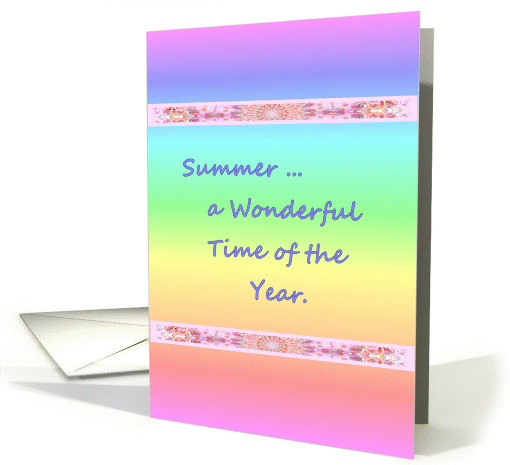 Summer Anniversary Card with Rainbow Design for Spouse card (858582)