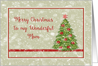 Christmas Card for Mom, Digital Design Christmas Tree card