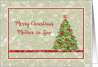 Christmas for Mother in Law, Light Green card