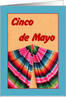Cinco de Mayo with Mexican Scarf. card