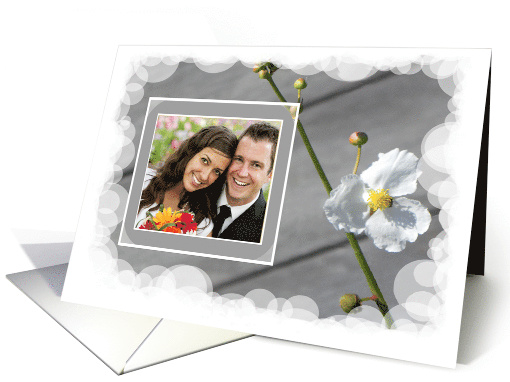 Wedding Announcement Card, Add your own Photograph. card (875362)