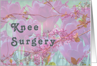 Knee Surgery, Combination Tulip Design in Lavender card