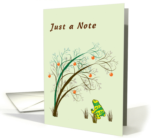 Just a Note Blank Card with Frog card (954951)