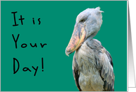 National Grouch Day with Grouchy Bird card