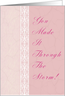 Concern Because of Storm, Various Pinks card
