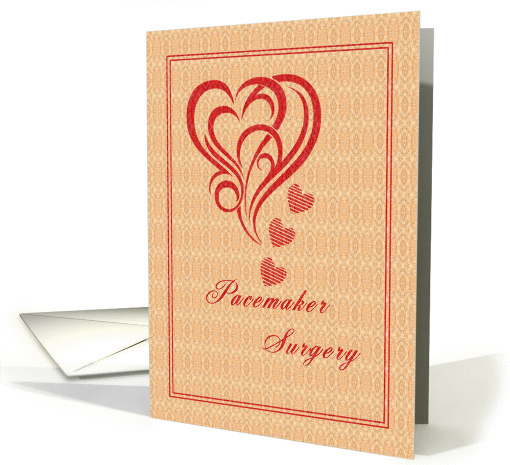 Pacemaker Surgery with Decorative Heart card (980983)