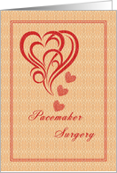 Pacemaker Surgery with Decorative Heart card