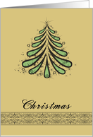 Christmas Card with Christmas Tree card