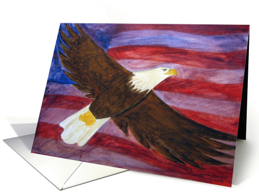 Bald Eagle - Spirit of America Painting card (437748)