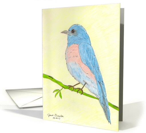 Bluebird - Painting card (437768)