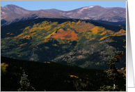 Fall Colors - Colorado Mountain Range card