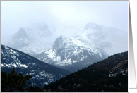 Colorado - Snowing in the Rocky Mountains card