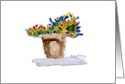 Terra Cotta Pot with Flowers card